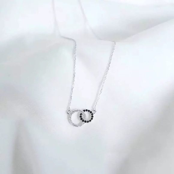 NEW Silver Mosaic Zircon Necklaces - Picture 4 of 5